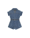 Rylee & Cru Indigo Utility Romper