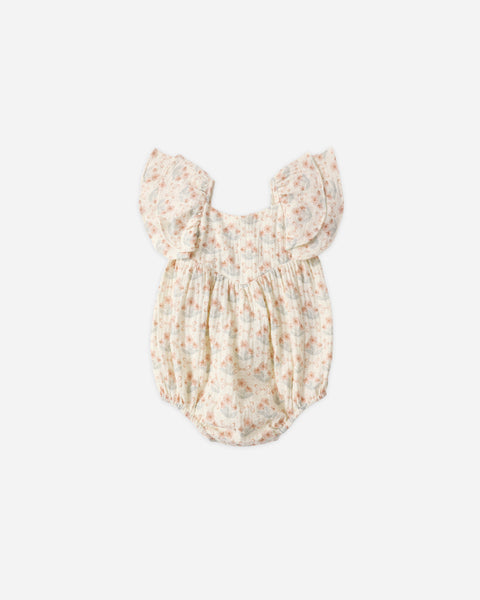 Rylee & Cru Ivory Blossom Roxy Romper