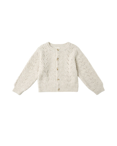 Rylee & Cru Heathered Oatmeal Cheyenne Cardigan + Pant Set