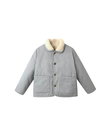 Rylee & Cru Dusty Blue Quilted Winter Coat