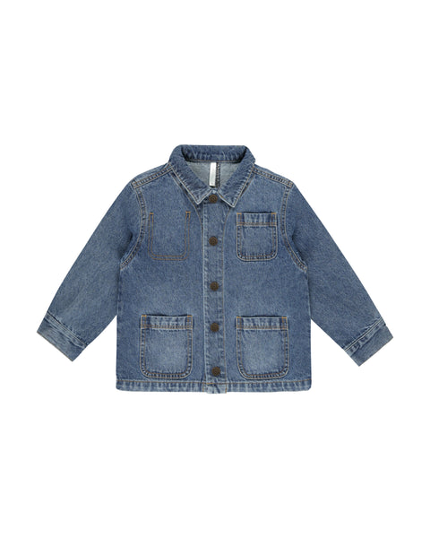 Rylee & Cru Indigo Denim Chore Coat