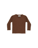 Rylee & Cru Brown Knit Top + Cuffed Legging Set