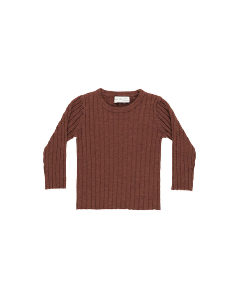 Rylee & Cru Brick Knit Long Sleeve Top