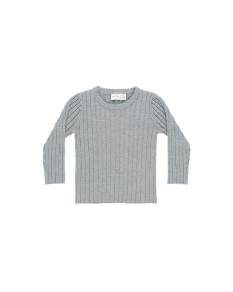 Rylee & Cru Dusty Blue Knit Top