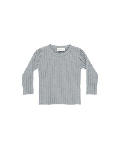 Rylee & Cru Dusty Blue Knit Top