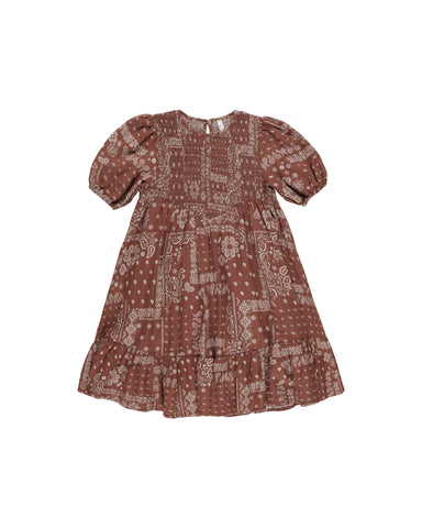 Rylee & Cru Brick Bandana Lydia Dress