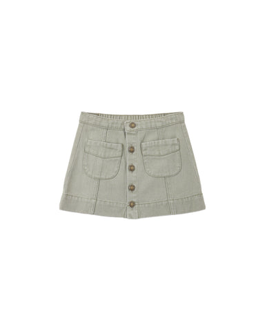 Rylee & Cru Dark Sage Denver Mini Skirt
