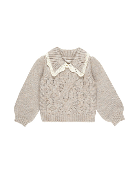 Rylee & Cru Heathered Sand Alice Sweater