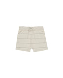 Rylee & Cru Stone Eucalyptus Stripe Chandler Knit Polo + Short Set