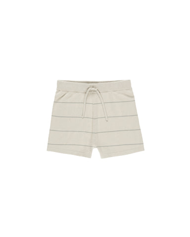 Rylee & Cru Stone Eucalyptus Stripe Chandler Knit Shorts