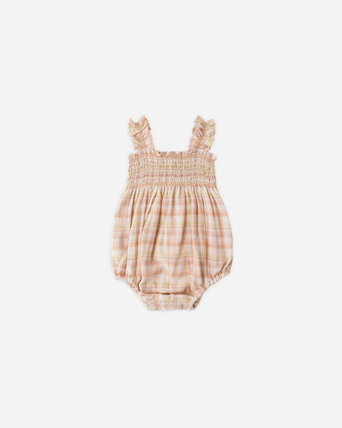 Rylee & Cru Summer Plaid Julia Romper