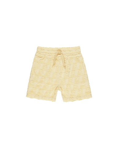 Rylee & Cru Yellow Waves Terry Boys Short