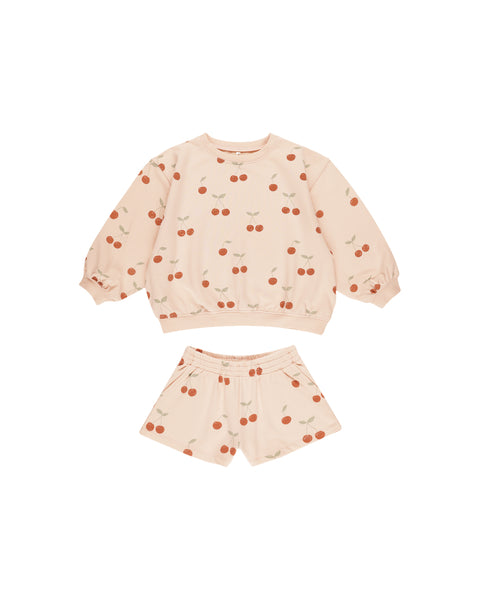 Rylee & Cru Shell Cherries Summer Terry Set