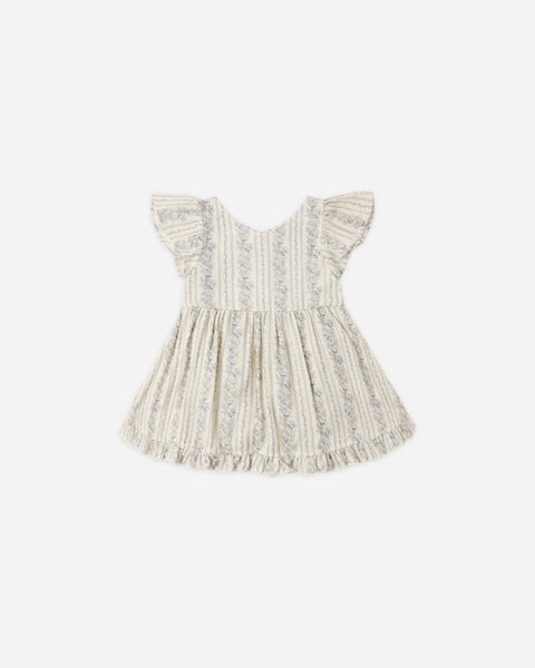 Rylee & Cru Natural Blue Floral Lila Romper