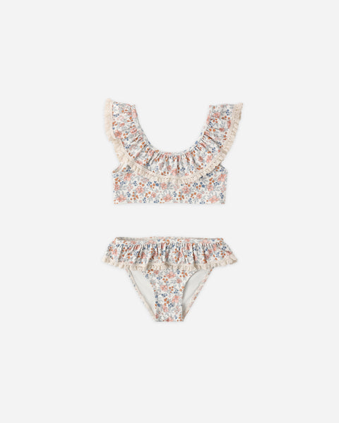 Rylee & Cru Ivory Flower Field Margot Bikini