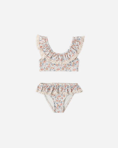 Rylee & Cru Ivory Flower Field Margot Bikini