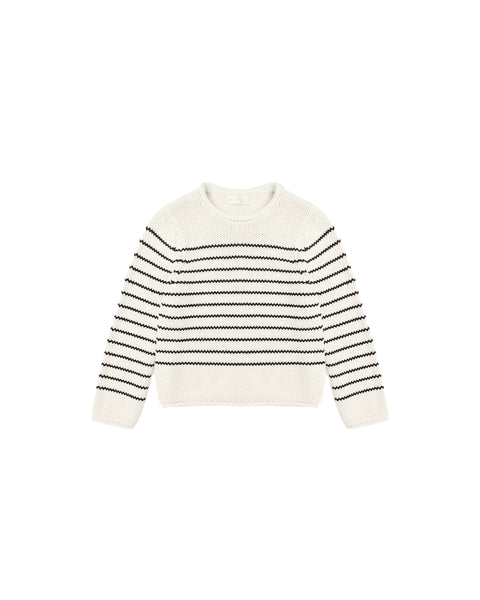 Rylee & Cru Natural Black Stripe Jacques Sweater