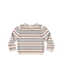 Rylee & Cru Natural Dusty Blue Stripe Jacques Sweater