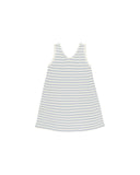 Rylee & Cru Light Blue Stripe Crochet Tank Mini Dress