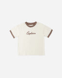 Rylee & Cru Ivory Captain Ringer Tee