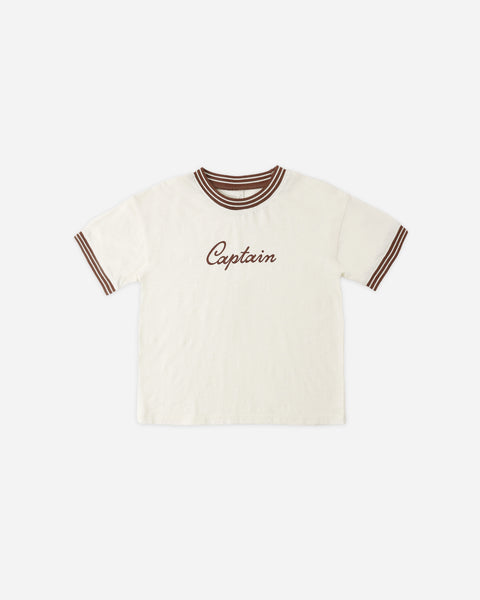 Rylee & Cru Ivory Captain Ringer Tee