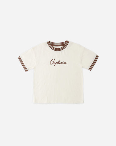 Rylee & Cru Ivory Captain Ringer Tee