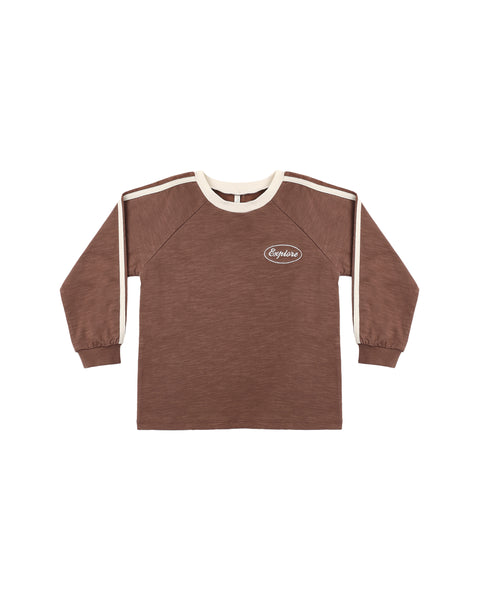 Rylee & Cru Mulberry Explore Relaxed Long Sleeve Tee