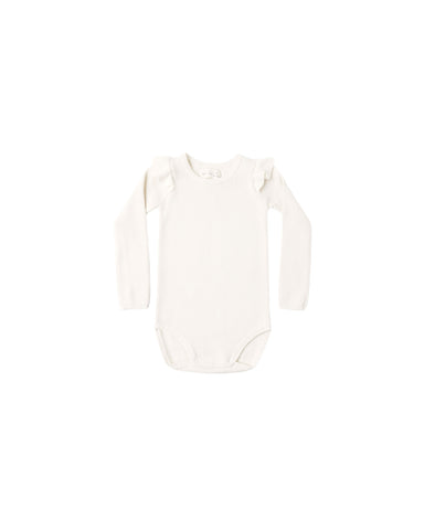 Rylee & Cru Natural Shoulder Ruffle Bodysuit