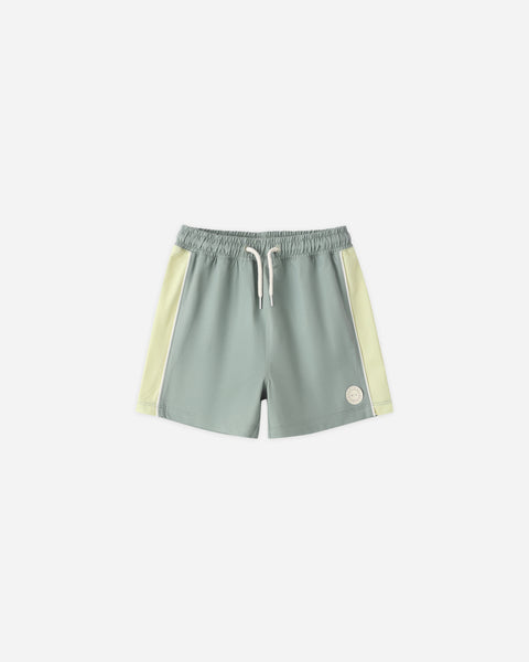 Rylee & Cru Sea Green Paneled Boardshort