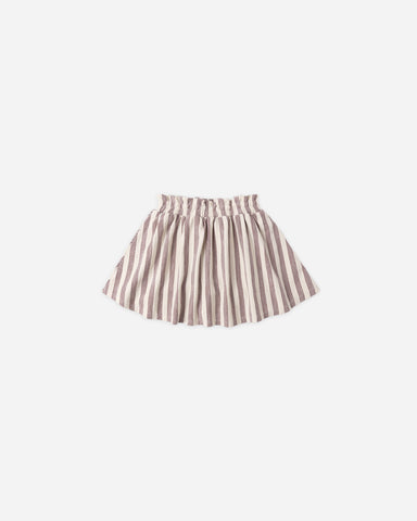 Rylee & Cru Brown Stripe Sasha Skort