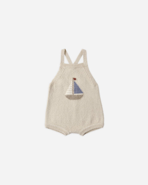 Rylee & Cru Pebble Sailboat Fisher Romper