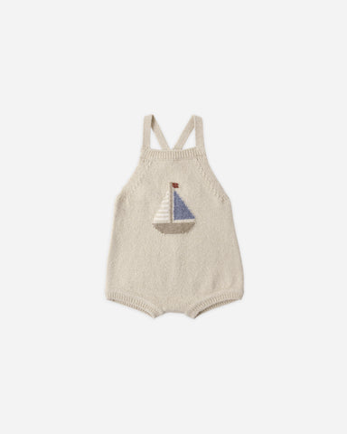 Rylee & Cru Pebble Sailboat Fisher Romper