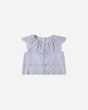 Rylee & Cru Periwinkle Remi Blouse + Short Set