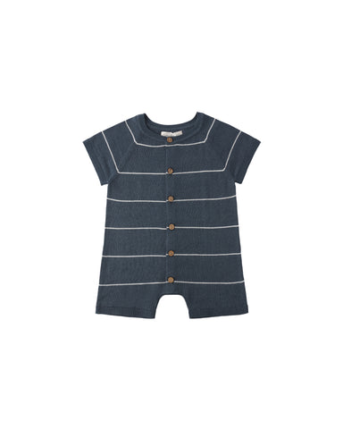 Rylee & Cru Navy Stripe Liam Knit Romper
