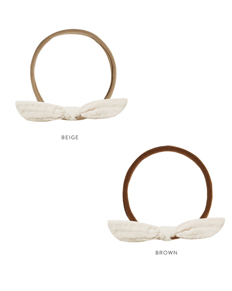 Rylee & Cru Ivory Little Knot Headband