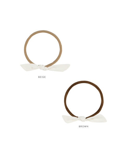 Rylee & Cru Ivory Little Knot Headband