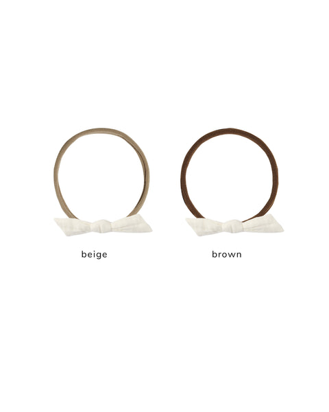 Ryle & Cru Ivory Little Knot Headband