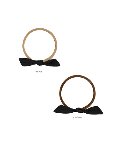 Rylee & Cru Washed Black Little Knot Headband