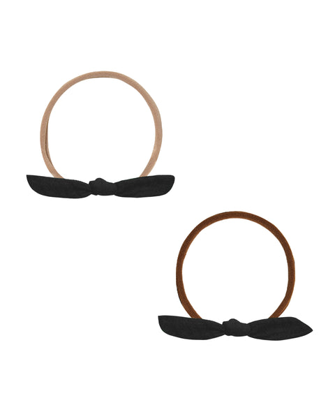 Rylee & Cru Black Little Knot Headband