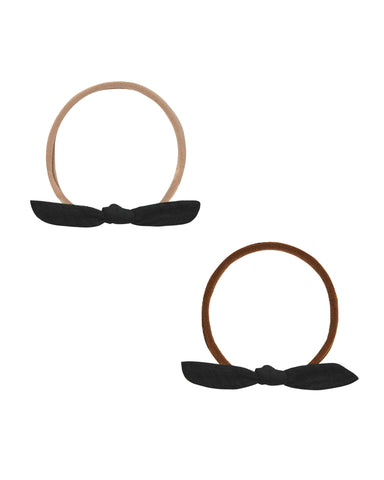 Rylee & Cru Black Little Knot Headband