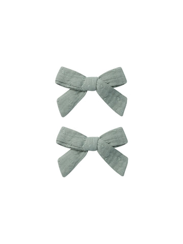 Rylee & Cru Aqua Bow With Clip