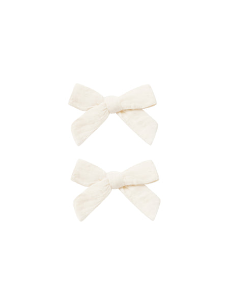 Rylee & Cru Ivory Bow With Clip
