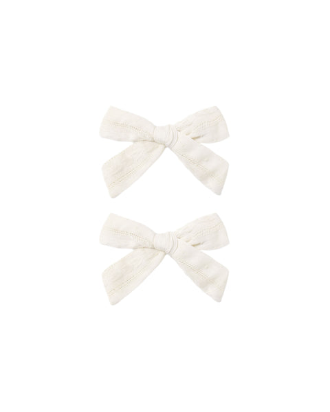 Ryle & Cru Ivory Bows Set