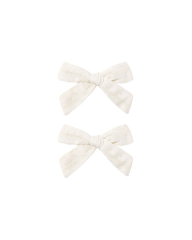 Ryle & Cru Ivory Bows Set
