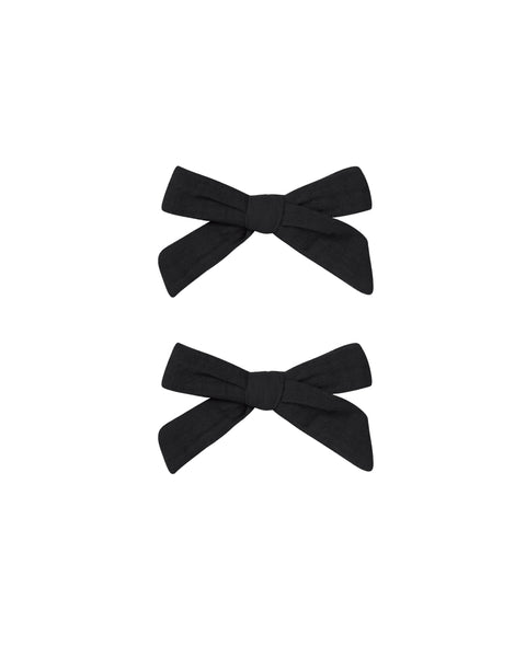 Rylee & Cru Black Bows 2 PC Set