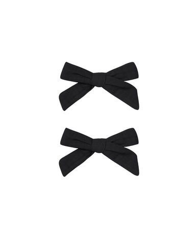 Rylee & Cru Black Bows 2 PC Set