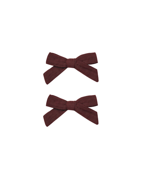 Rylee & Cru Burgundy Bows Set