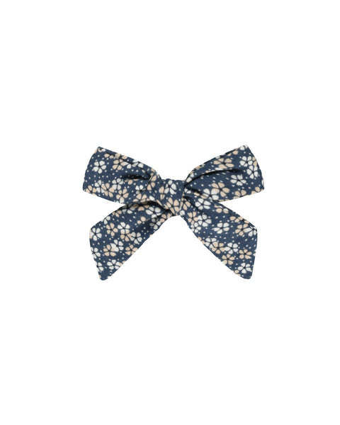 Rylee & Cru Indigo Blue Floral Bow