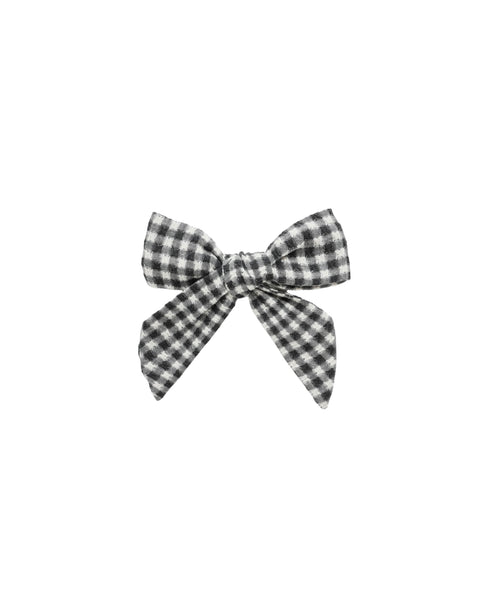 Rylee & Cru Black Gingham Bow