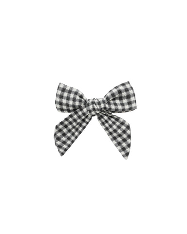 Rylee & Cru Black Gingham Bow